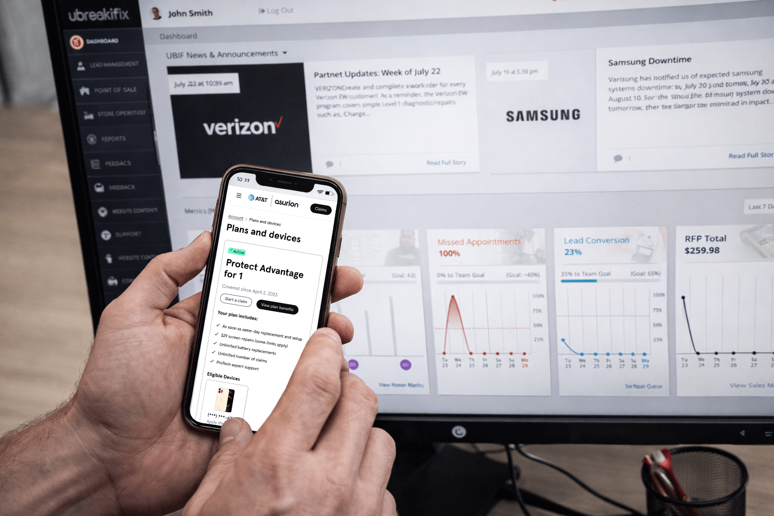 Disconnected systems—store systems don't communicate with claims platform