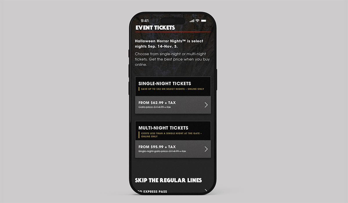 Simplified ticket flow from 7 options to 2