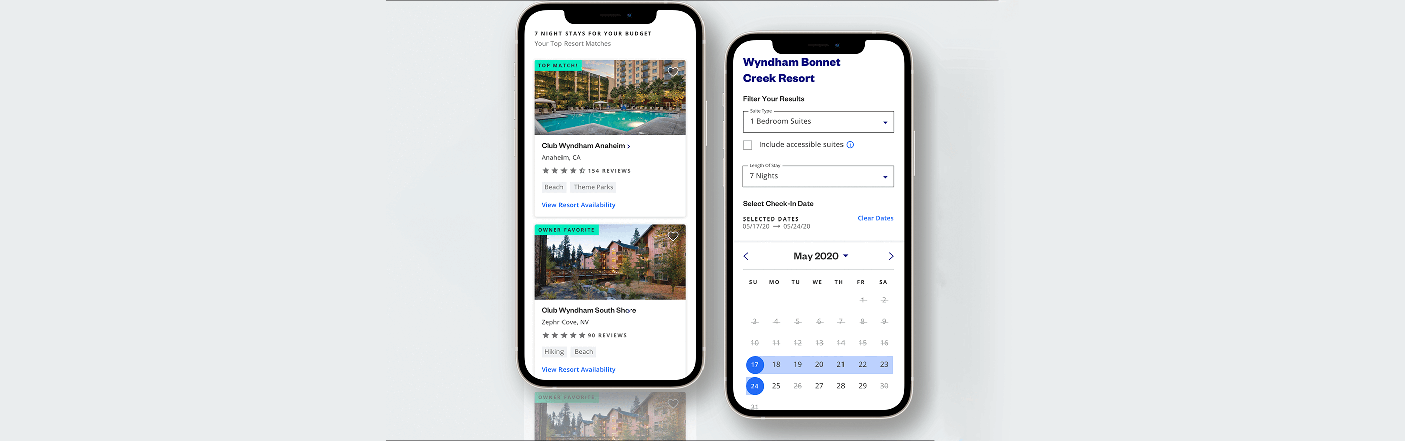 Member experience—from results to bookings with actionable recommendations
